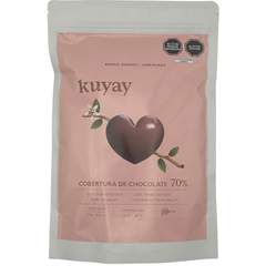 Kuyay 70 % dunkle Schokoladendrops 250 g aus Peru – Tree-to-Bar Schokolade aus Amazonas-Kakao von der Finca Quya, ideal zum Backen und für Desserts